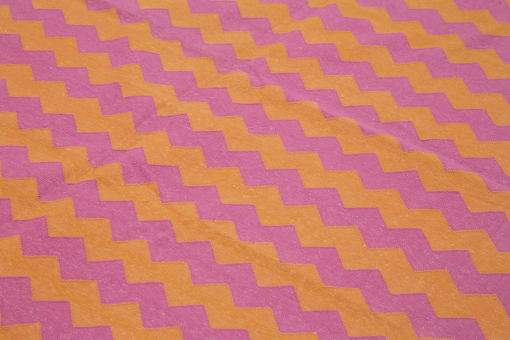 8x10 Orange Dhurrie Rug - 32489