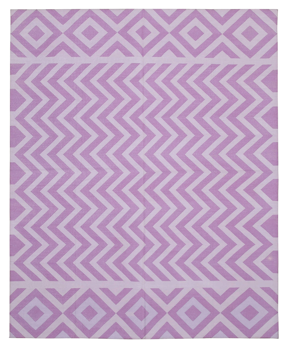 8x10 Purple Dhurrie Rug - 32492