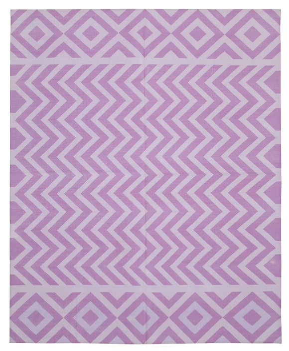 8x10 Purple Dhurrie Rug - 32492