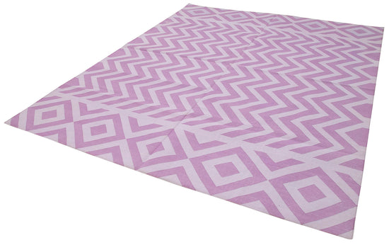 8x10 Purple Dhurrie Rug - 32492