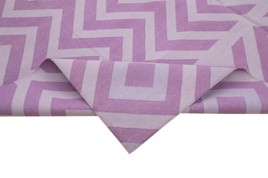 8x10 Purple Dhurrie Rug - 32492