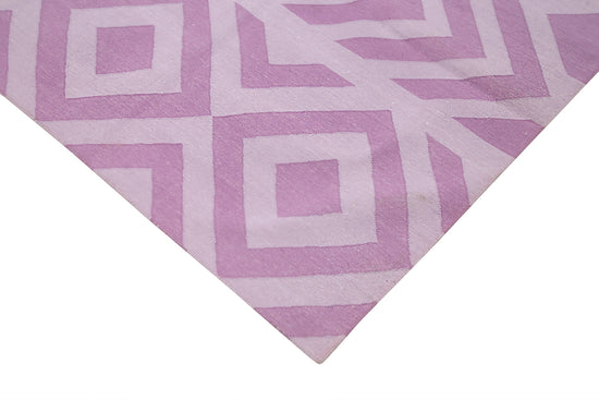 8x10 Purple Dhurrie Rug - 32493