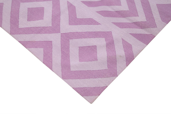 8x10 Purple Dhurrie Rug - 32493
