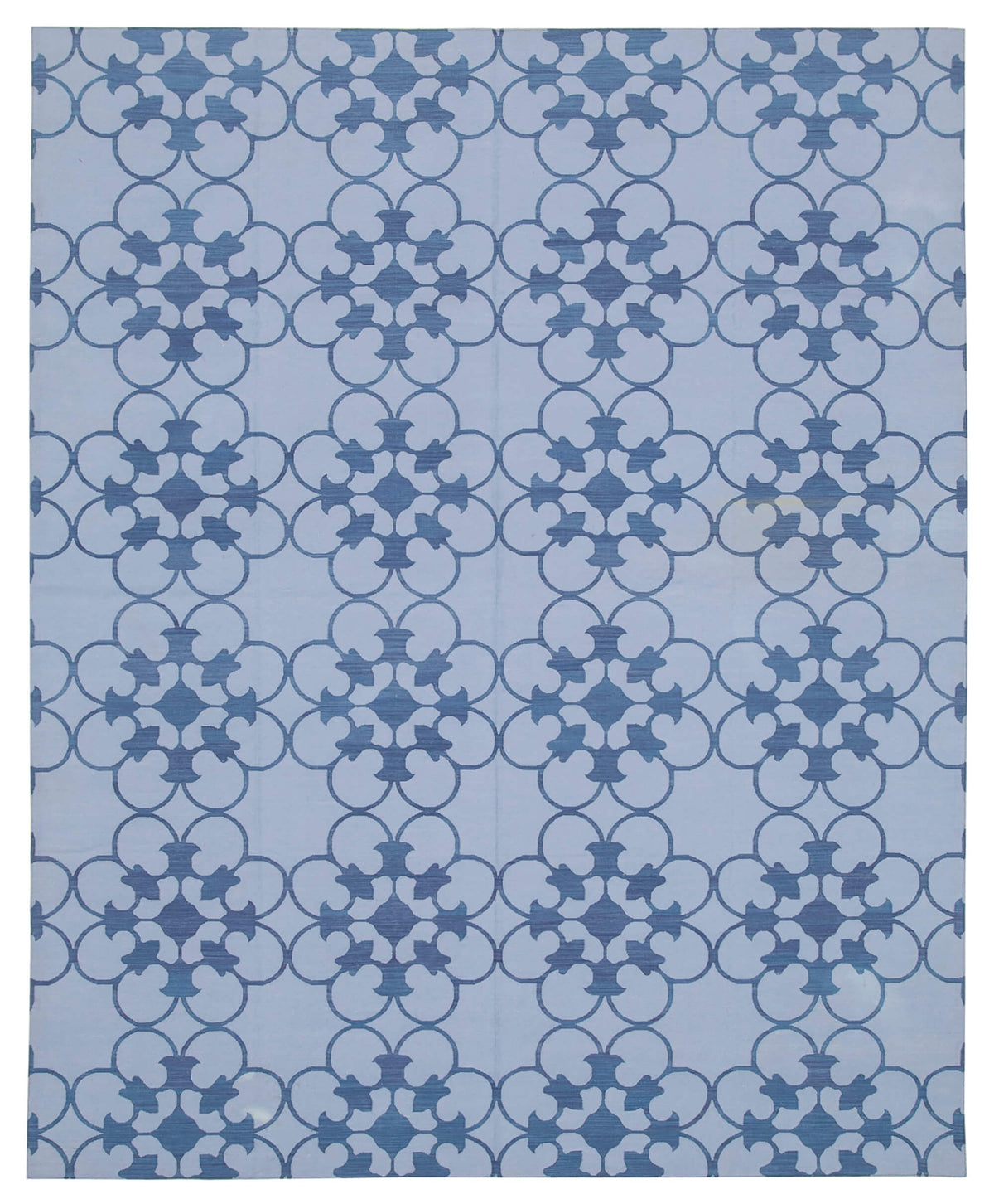 8x10 Blue Dhurrie Rug - 32494