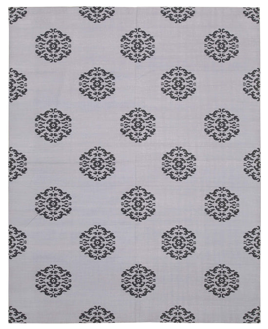 8x10 Purple Dhurrie Rug - 32495
