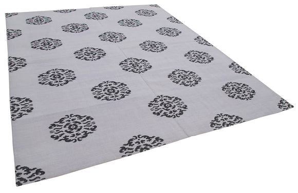 8x10 Purple Dhurrie Rug - 32495