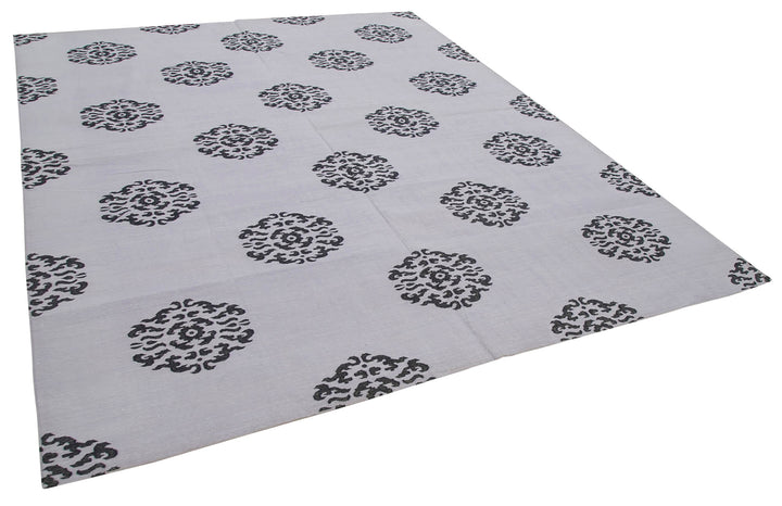 8x10 Purple Dhurrie Rug - 32495