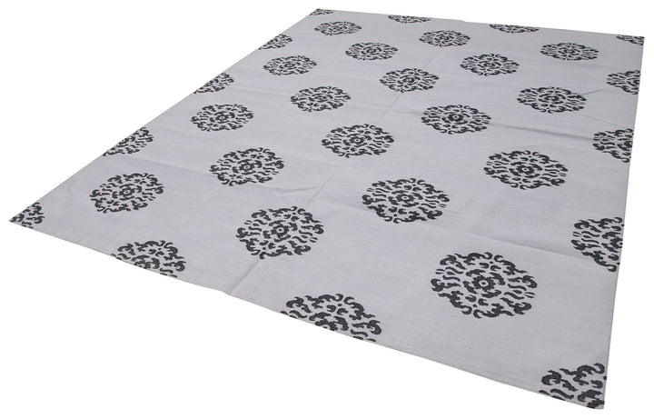 8x10 Purple Dhurrie Rug - 32495