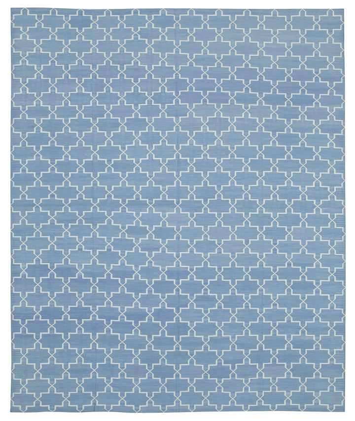 8x10 Blue Dhurrie Rug - 32497