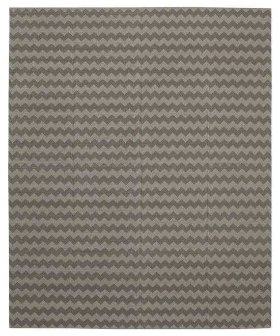 8x10 Brown Dhurrie Rug - 32500