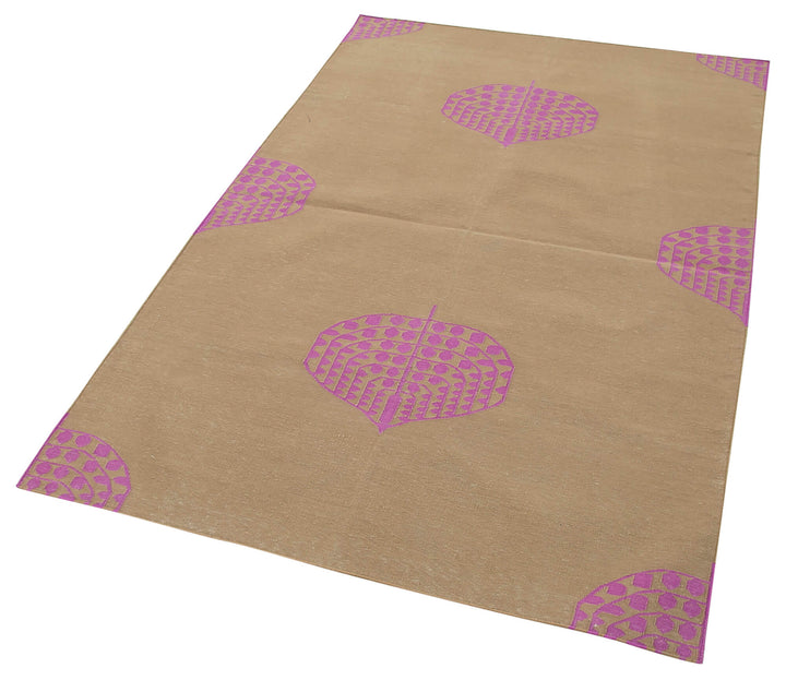 4x5 Brown Dhurrie Rug - 32502