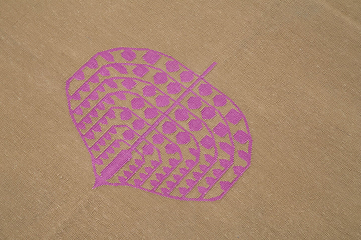 4x5 Brown Dhurrie Rug - 32502