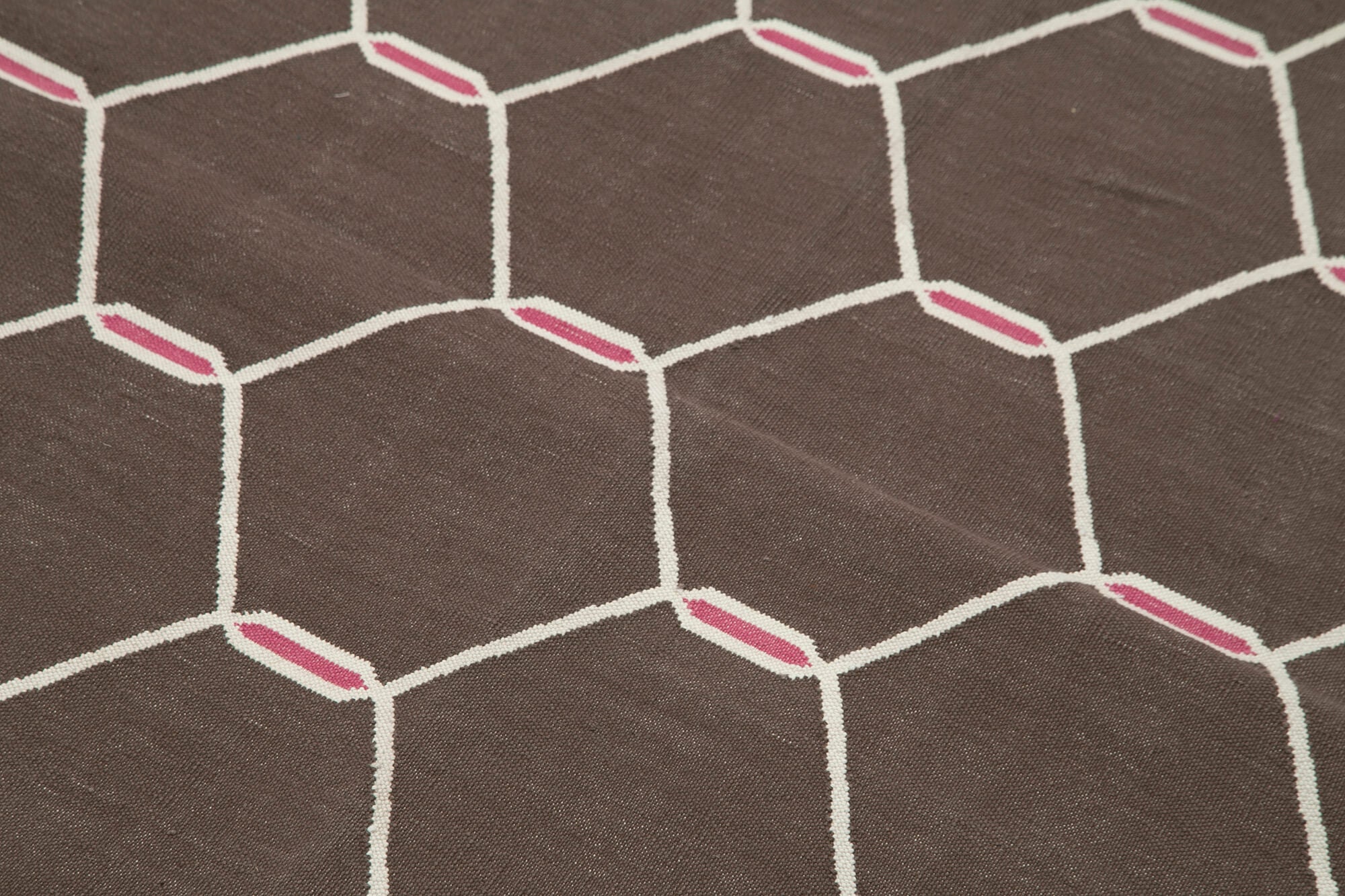 4x5 Brown Dhurrie Rug - 32507