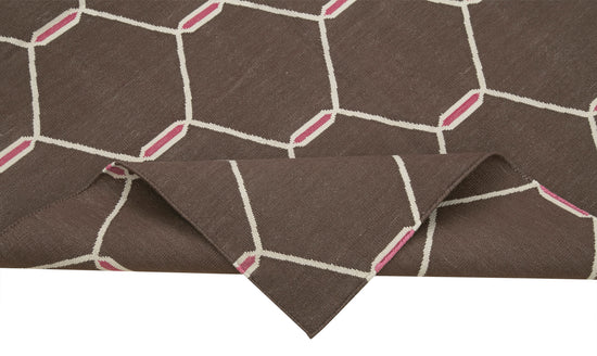 4x5 Brown Dhurrie Rug - 32507