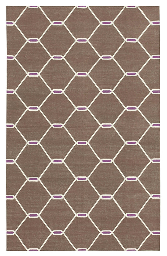3x5 Brown Dhurrie Rug - 32525