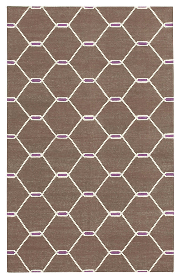 3x5 Brown Dhurrie Rug - 32525