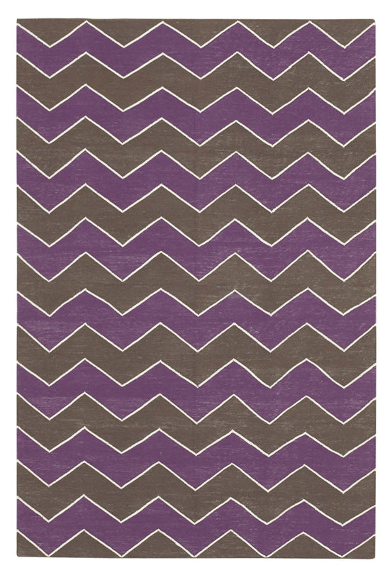 4x5 Brown Dhurrie Rug - 32526