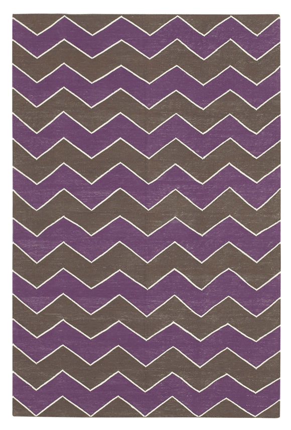 4x5 Brown Dhurrie Rug - 32526