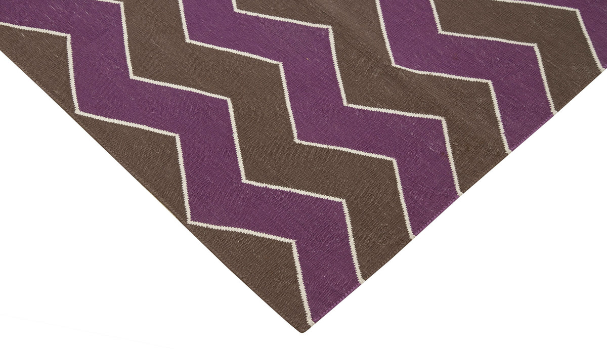 4x5 Brown Dhurrie Rug - 32526