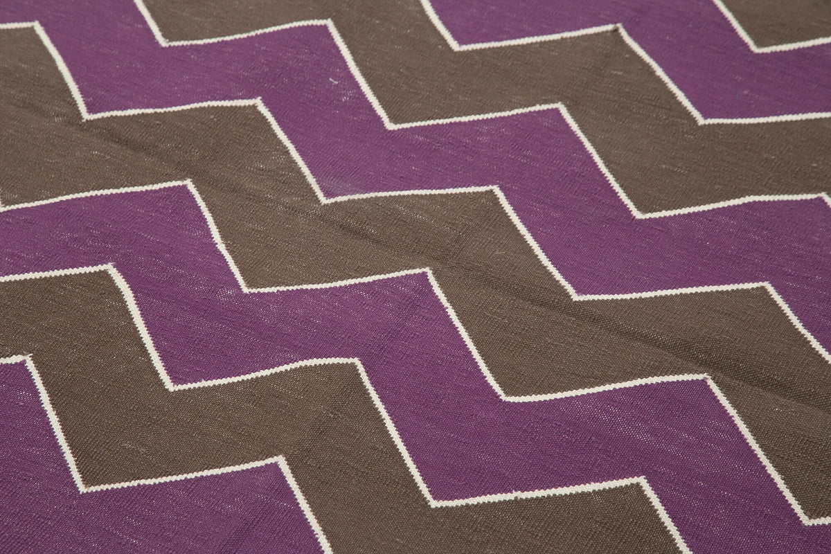 4x5 Brown Dhurrie Rug - 32526