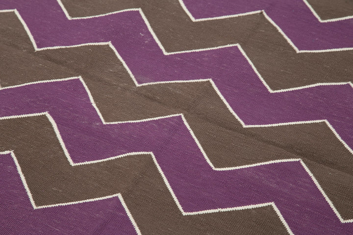 4x5 Brown Dhurrie Rug - 32526