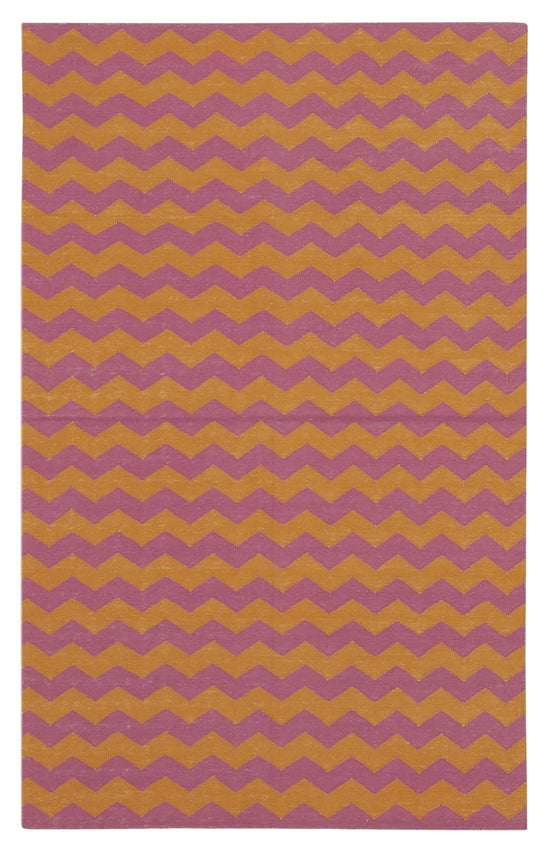3x5 Orange Dhurrie Rug - 32527