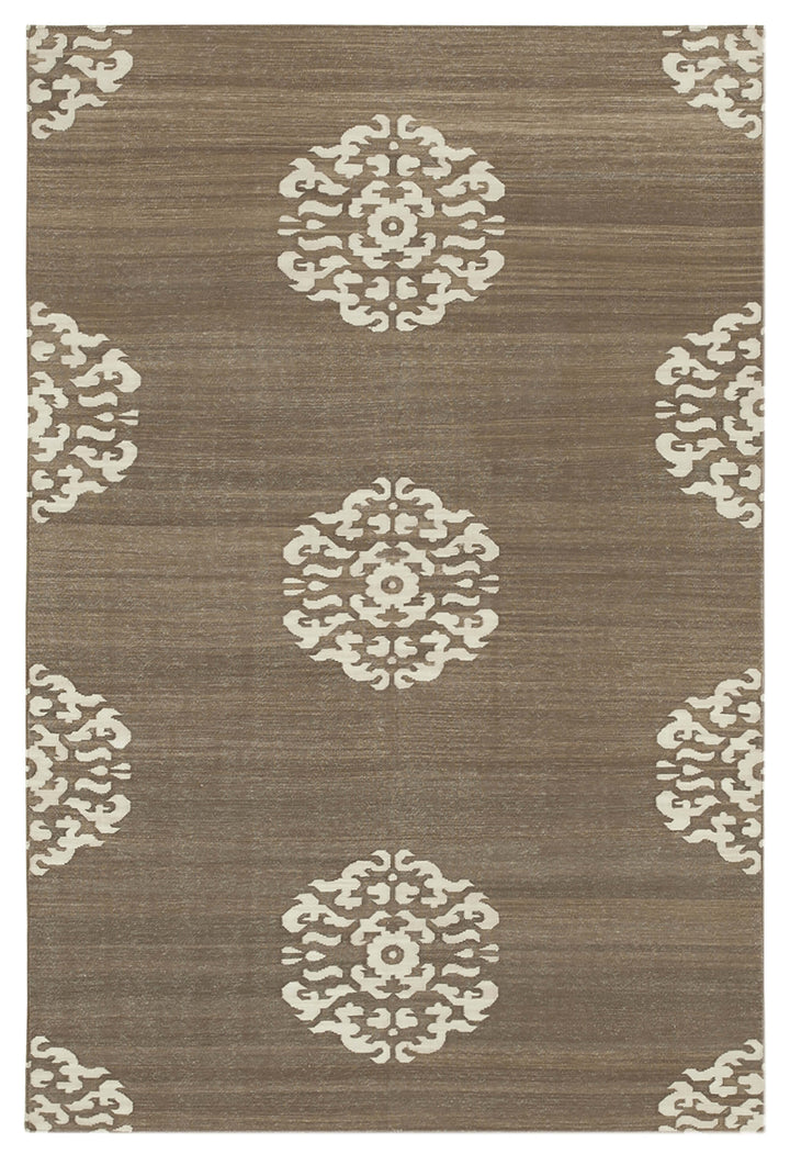4x5 Brown Dhurrie Rug - 32531