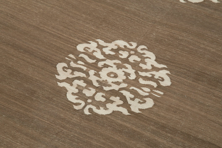 4x5 Brown Dhurrie Rug - 32531