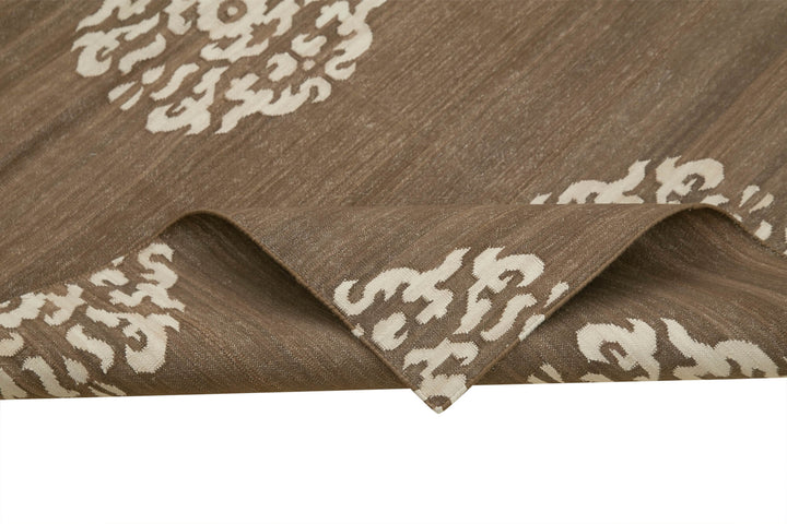 4x5 Brown Dhurrie Rug - 32531