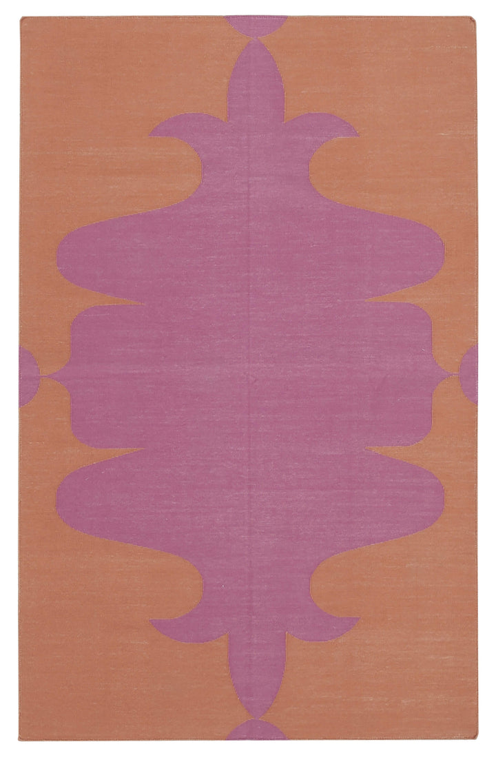 3x5 Fuchsia Dhurrie Rug - 32543
