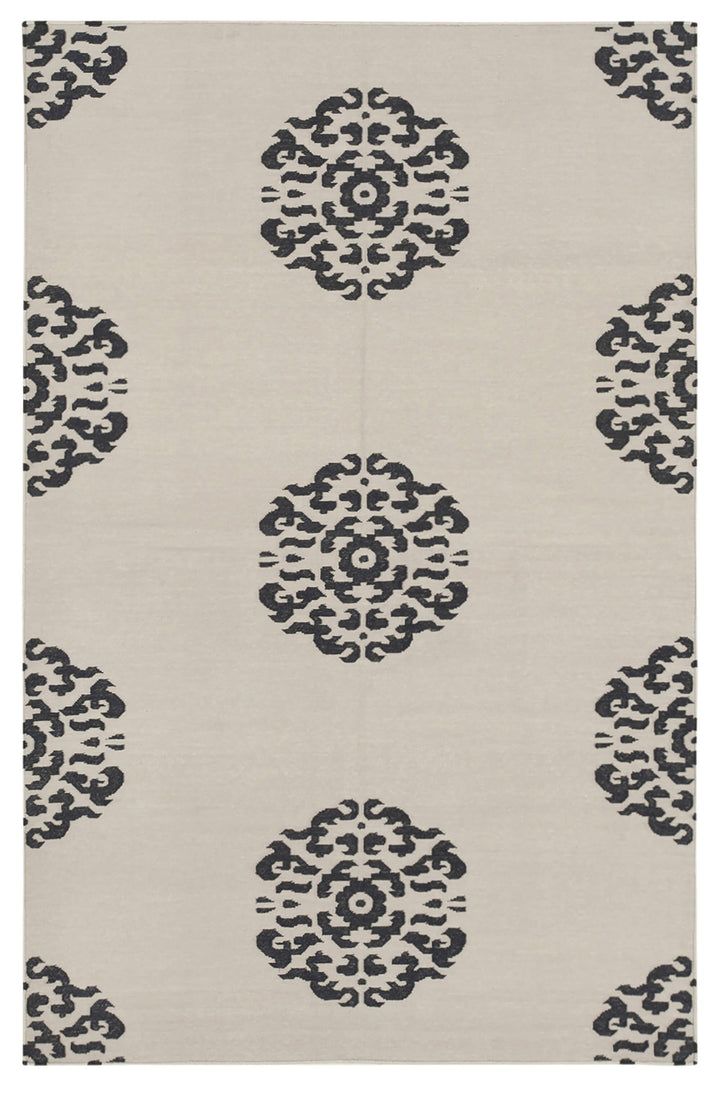 3x5 Black Dhurrie Rug - 32546
