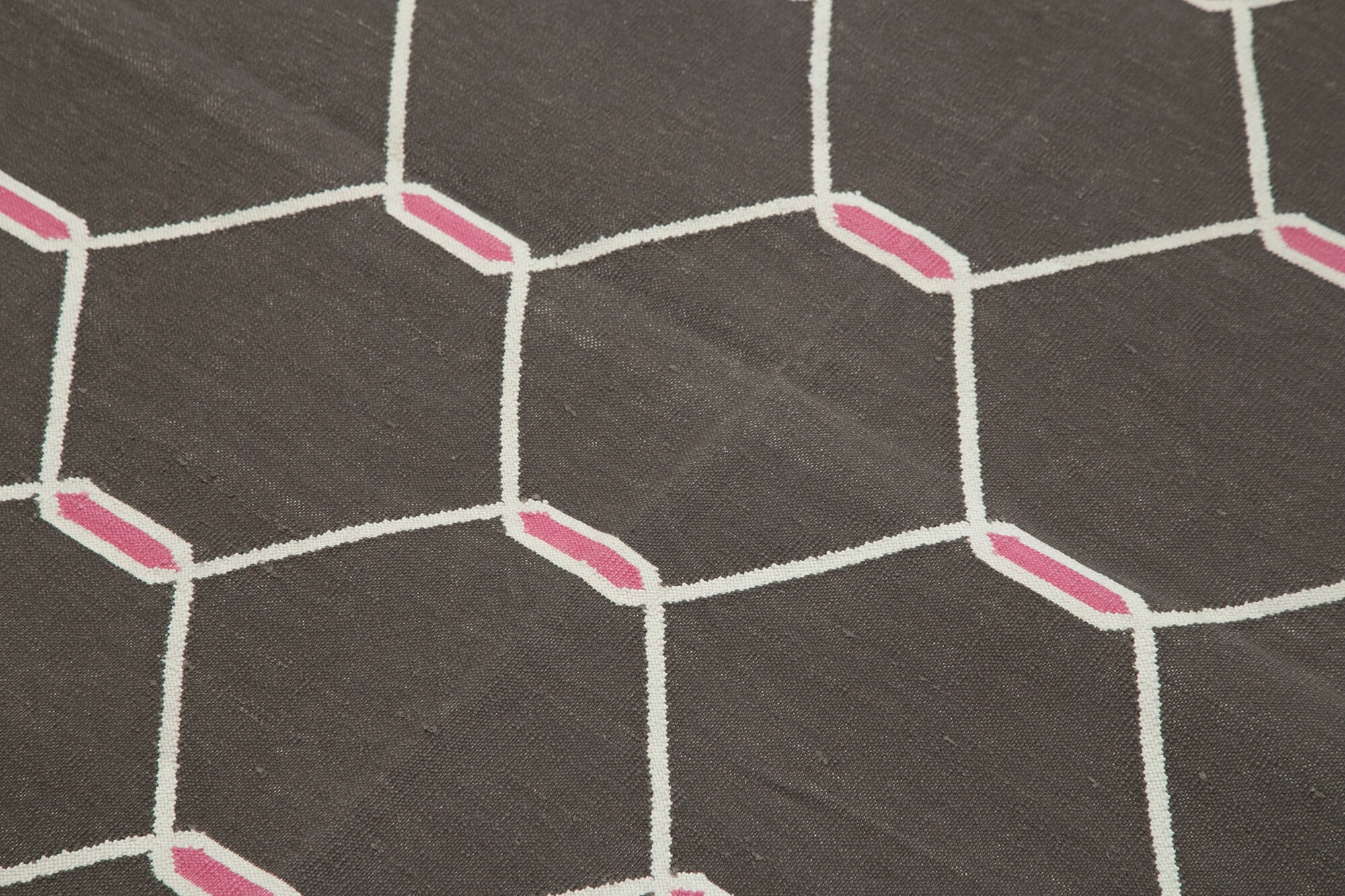4x5 Brown Dhurrie Rug - 32549