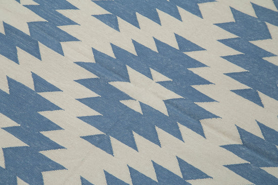 4x5 Blue Dhurrie Rug - 32550