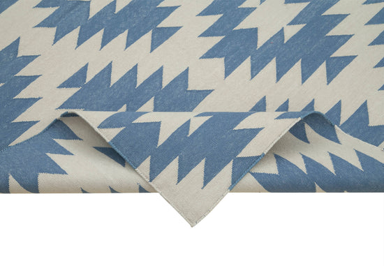 4x5 Blue Dhurrie Rug - 32550