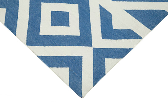 4x5 Blue Dhurrie Rug - 32552