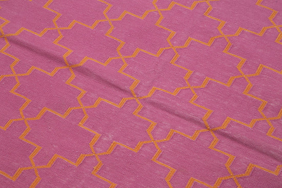 4x5 Fuchsia Dhurrie Rug - 32558