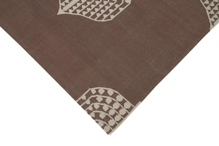 4x5 Brown Dhurrie Rug - 32560