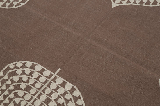 4x5 Brown Dhurrie Rug - 32560