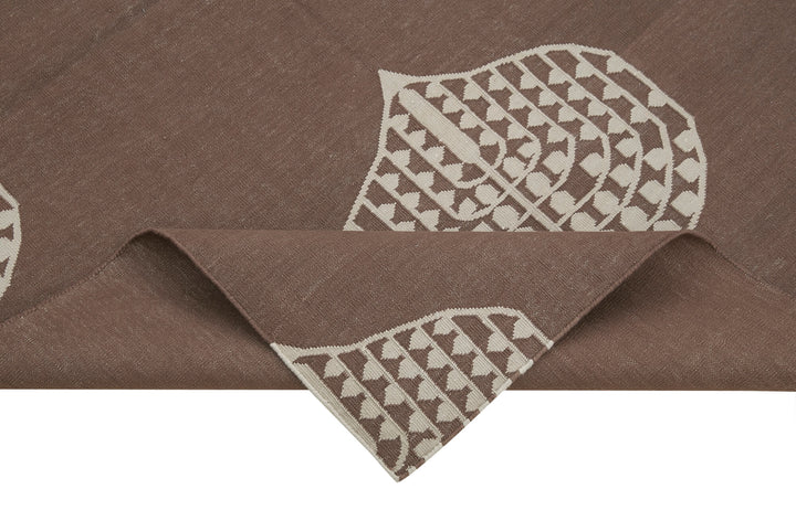 4x5 Brown Dhurrie Rug - 32560