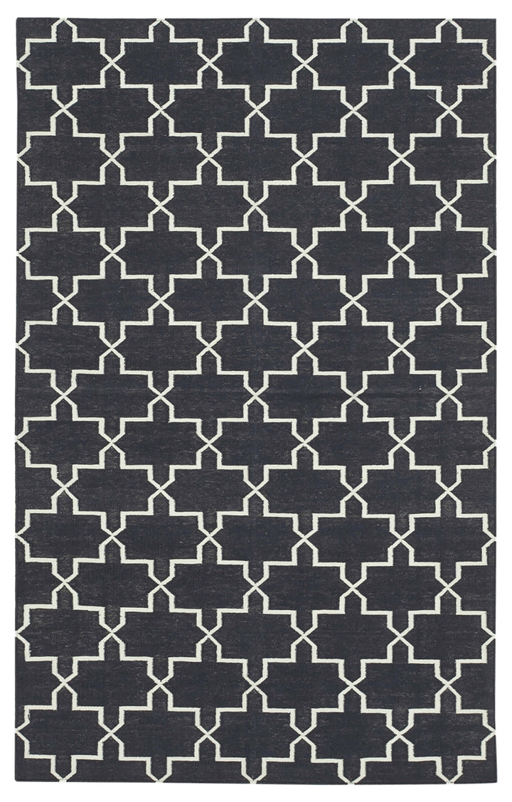 3x6 Black Dhurrie Rug - 32561