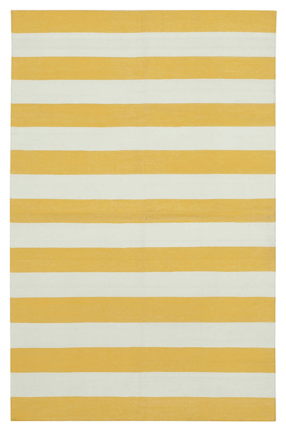 3x5 Yellow Dhurrie Rug - 32562