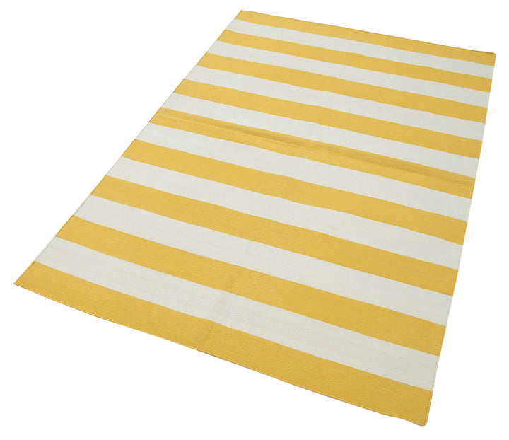 3x5 Yellow Dhurrie Rug - 32562