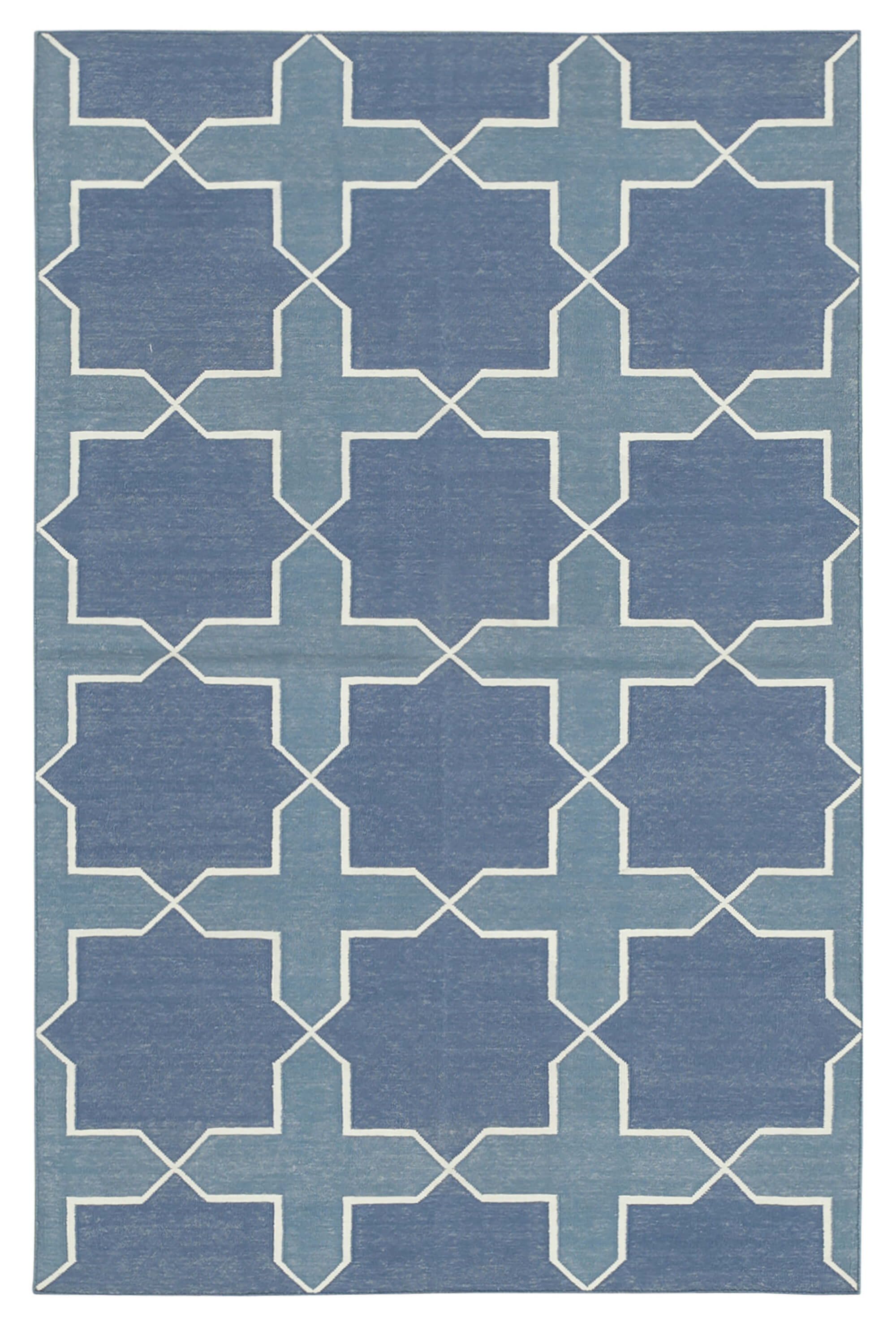4x5 White Dhurrie Rug - 32565