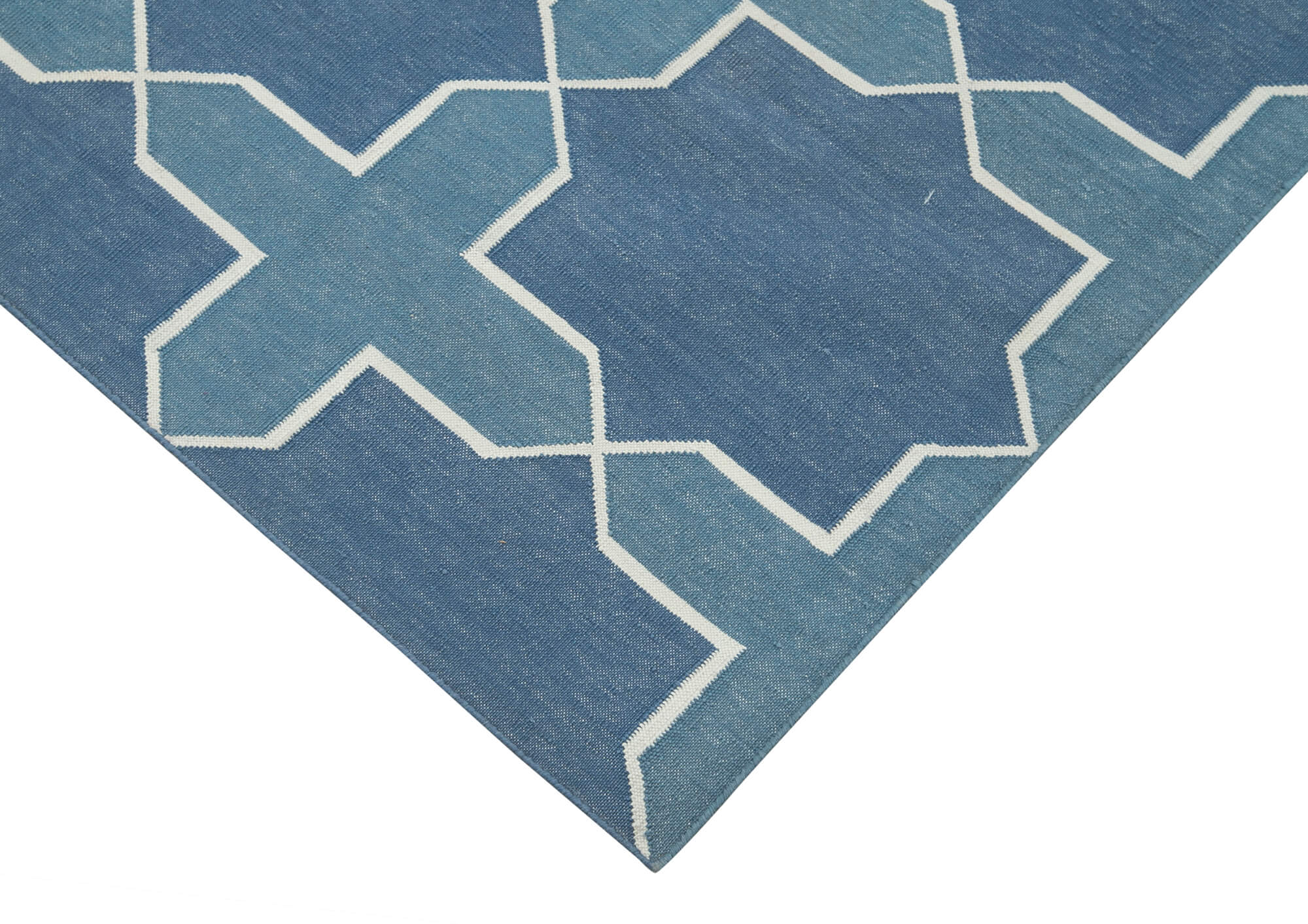 4x5 White Dhurrie Rug - 32565