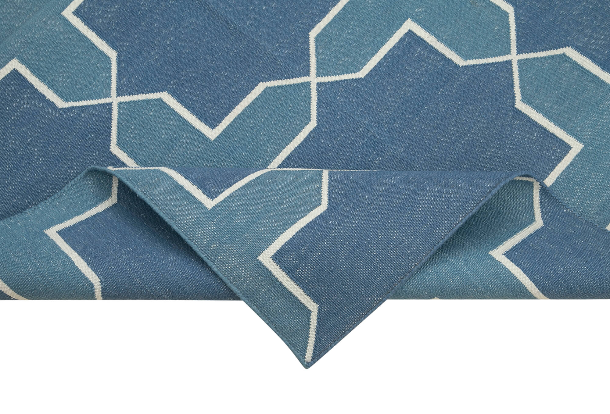 4x5 White Dhurrie Rug - 32565