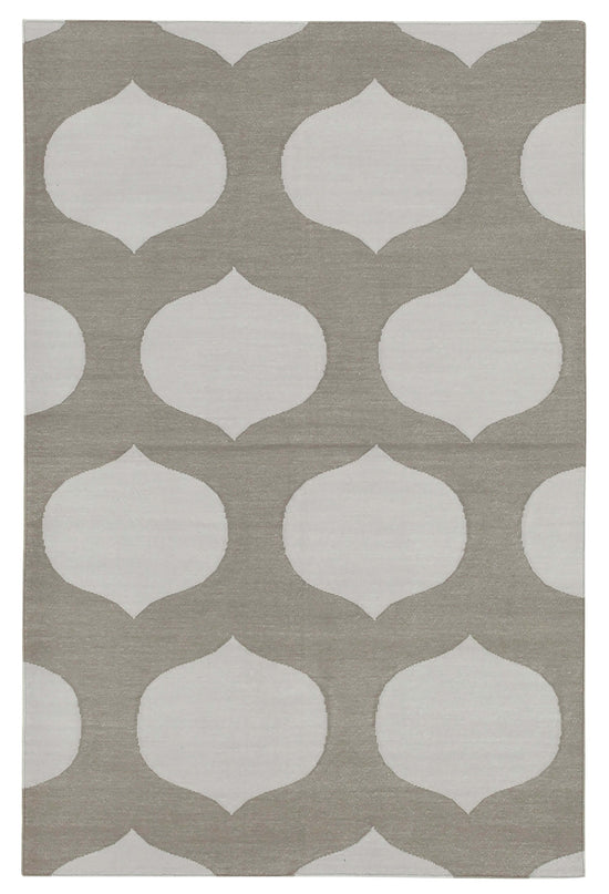 3x5 Grey Dhurrie Rug - 32569