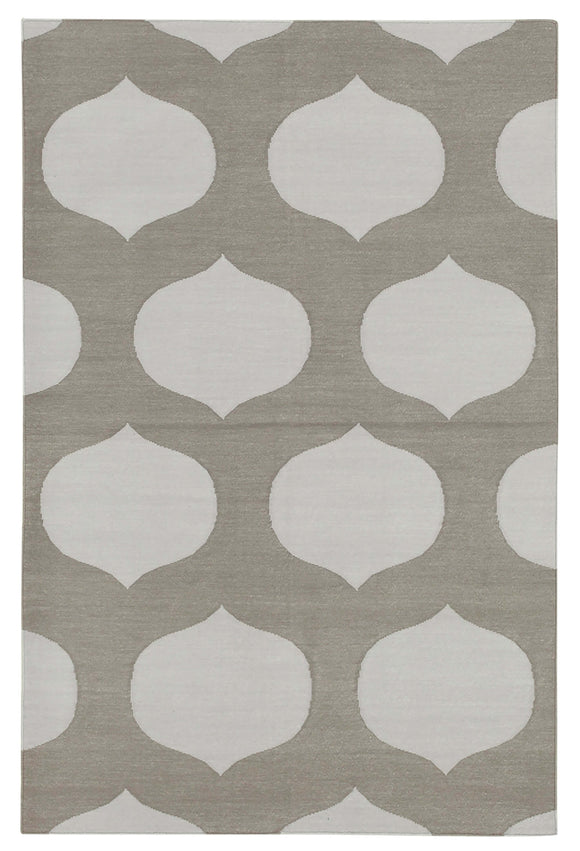 3x5 Grey Dhurrie Rug - 32569