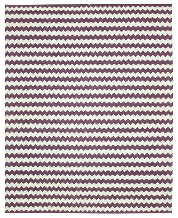 8x10 Purple Dhurrie Rug - 32574