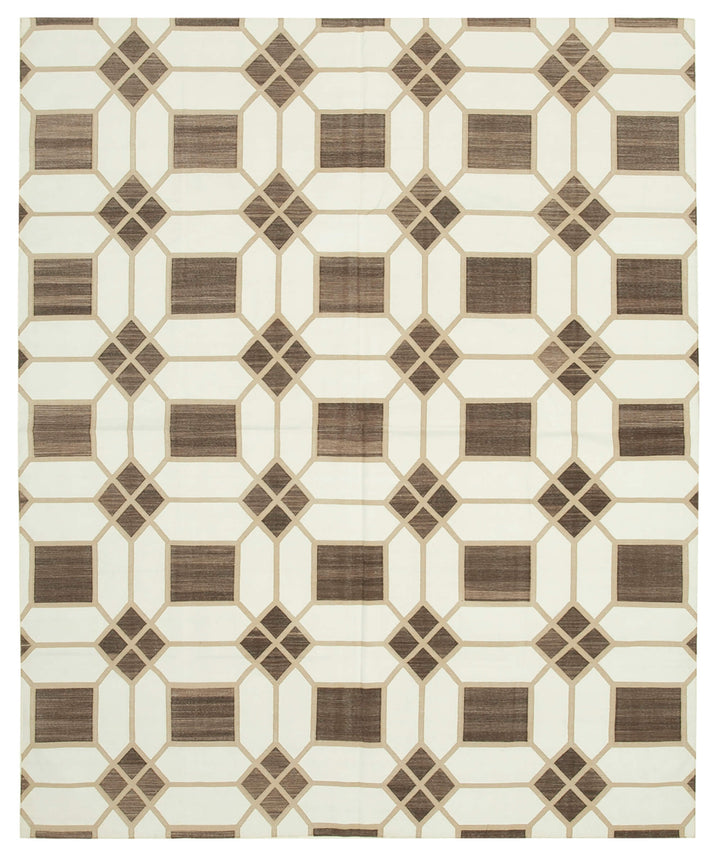 8x10 Brown Dhurrie Rug - 32576