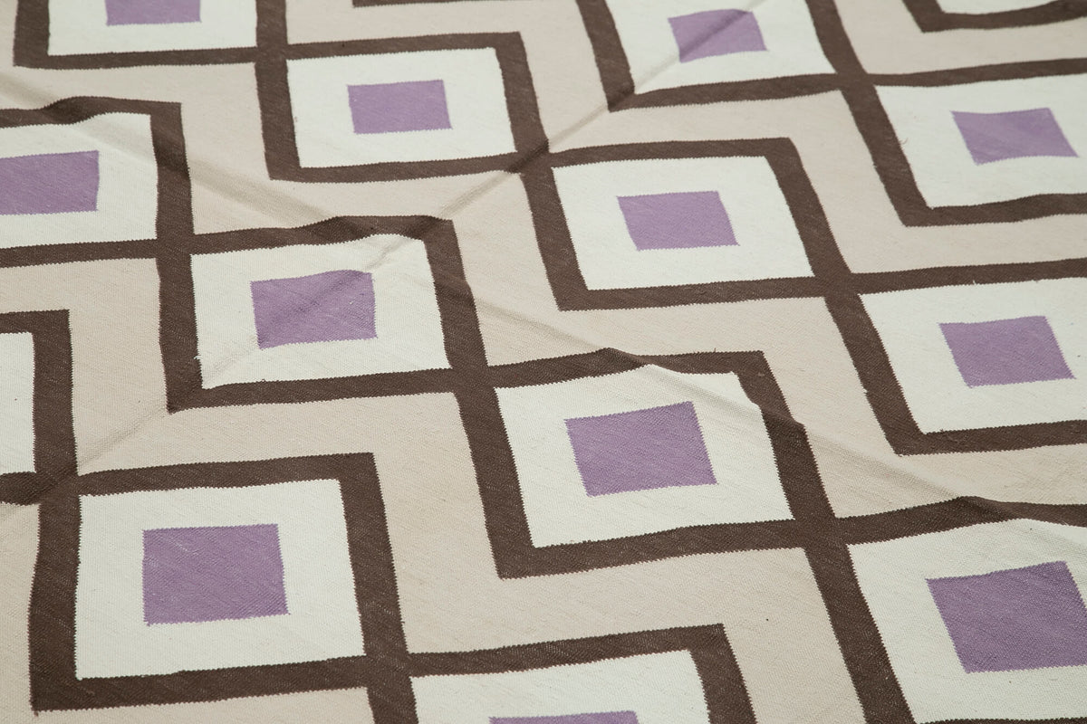 8x10 Beige Dhurrie Rug - 32578